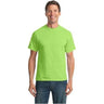 Mens Tall 50/50 Cotton/Poly T-Shirts Joe's USA Large Tall Lime Green