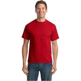 Mens Tall 50/50 Cotton/Poly T-Shirts Joe's USA Large Tall Red
