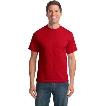 Mens Tall 50/50 Cotton/Poly T-Shirts Joe's USA Large Tall Red