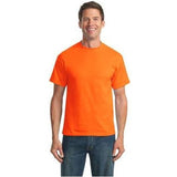 Mens Tall 50/50 Cotton/Poly T-Shirts Joe's USA Large Tall Safety Orange (50/50 Cotton Poly)