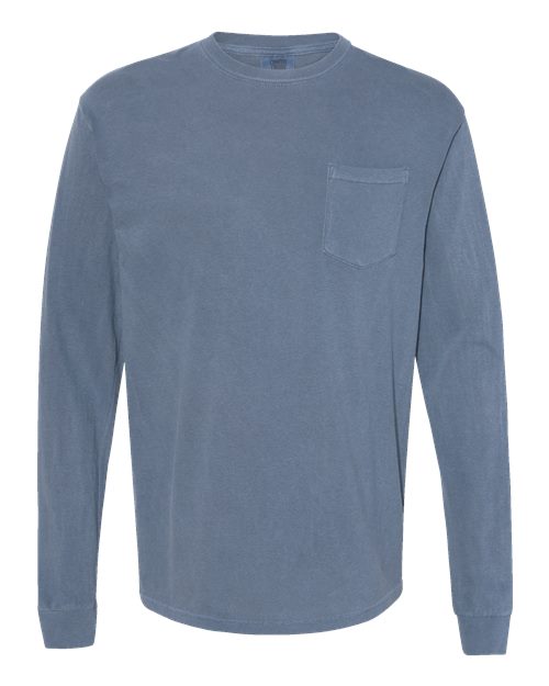 Comfort Colors 4410 Unisex Garment-Dyed Heavyweight Long Sleeve Pocket T-Shirt