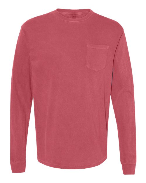 Comfort Colors 4410 Unisex Garment-Dyed Heavyweight Long Sleeve Pocket T-Shirt