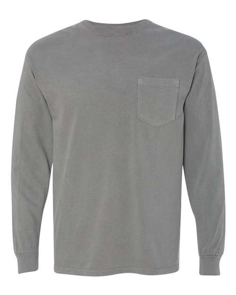 Comfort Colors 4410 Unisex Garment-Dyed Heavyweight Long Sleeve Pocket T-Shirt