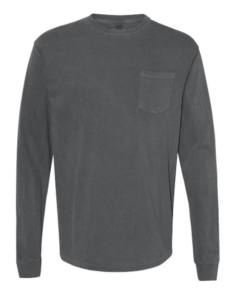 Comfort Colors 4410 Unisex Garment-Dyed Heavyweight Long Sleeve Pocket T-Shirt