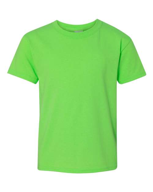 Gildan Heavy Cotton™ Youth T-Shirt - Neon Green - Gildan 5000B Gildan Neon Green XS