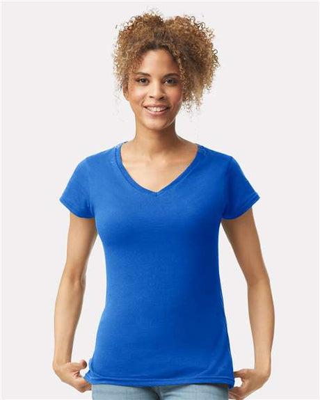Gildan 64V00L Women's Softstyle V-Neck T-Shirt