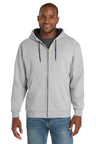 Joe's USA Heavyweight Full-Zip Hooded Sweatshirt with Thermal Lining