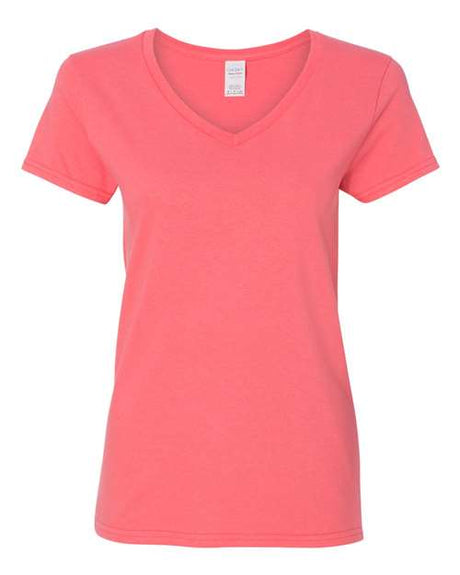 Gildan 5V00L Women's Heavy Cotton V-Neck T-Shirt | Wholesale Blank Women's Tees