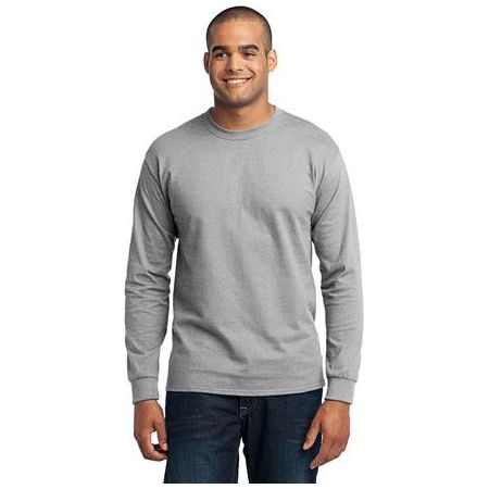 Joe's USA Mens Tall Long Sleeve 50/50 Cotton/Poly T-Shirt