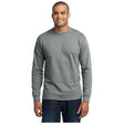 Joe's USA Mens Tall Long Sleeve 50/50 Cotton/Poly T-Shirt Joe's USA Large Tall Athletic Heather