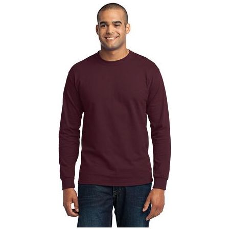 Joe's USA Mens Tall Long Sleeve 50/50 Cotton/Poly T-Shirt