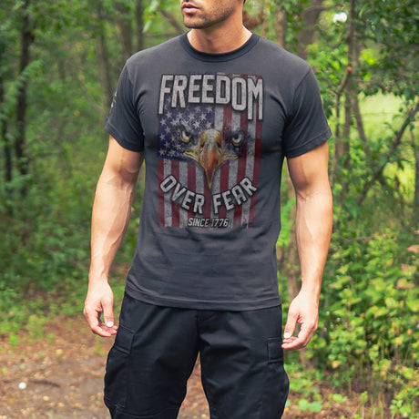 Rothco Freedom Over Fear T-Shirt Black Size S