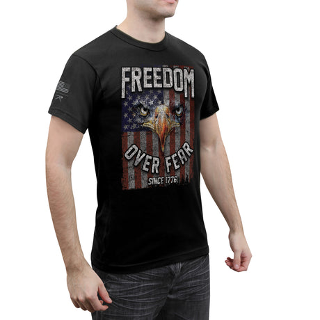 Rothco Freedom Over Fear T-Shirt Black Size XL