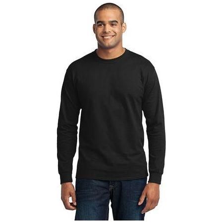 Joe's USA Mens Tall Long Sleeve 50/50 Cotton/Poly T-Shirt