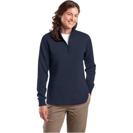 Ladies 1/4-Zip Sweatshirt DRI-EQUIP X-Small True Navy