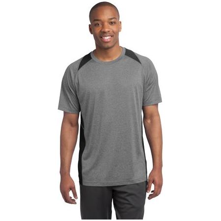 Mens Heather Colorblock Contender Tee