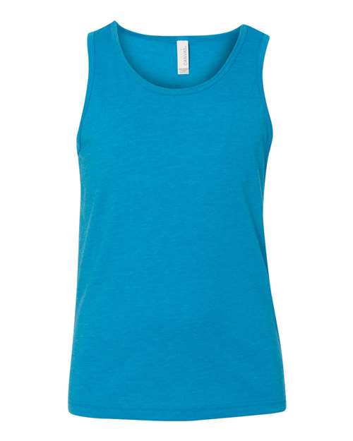 BELLA + CANVAS Youth Jersey Tank - BELLA + CANVAS 3480Y BELLA + CANVAS Neon Blue S