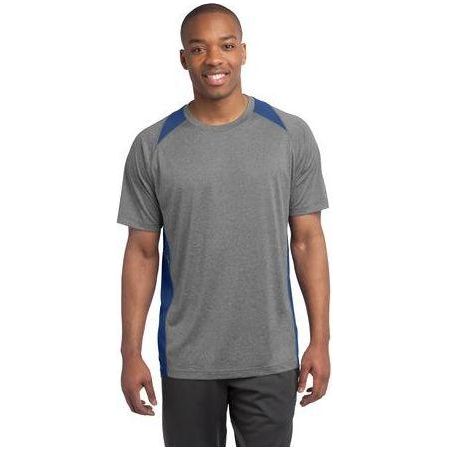 Mens Heather Colorblock Contender Tee DRI-EQUIP