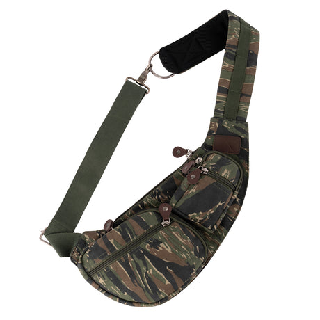 Rothco Crossbody Canvas Sling Bag Tiger Stripe Camo