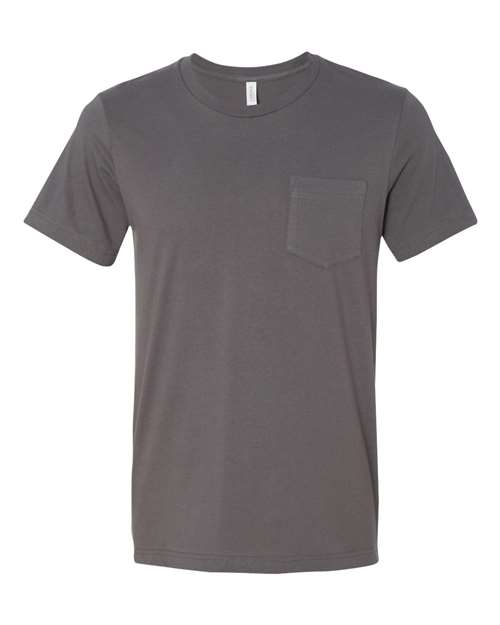 BELLA + CANVAS Jersey Pocket Tee - BELLA + CANVAS 3021 BELLA + CANVAS Asphalt S