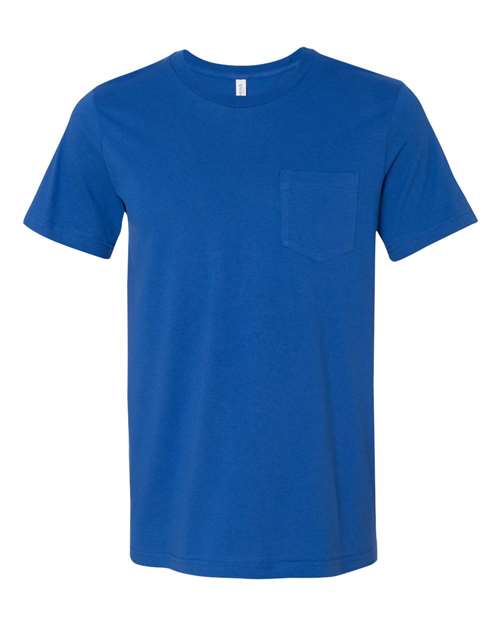 BELLA + CANVAS Jersey Pocket Tee - BELLA + CANVAS 3021 BELLA + CANVAS True Royal S