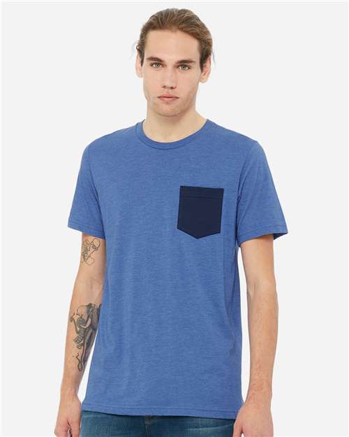 BELLA + CANVAS Men's Jersey Pocket Tee - BELLA + CANVAS 3021