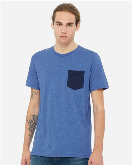 BELLA + CANVAS Men's Jersey Pocket Tee - BELLA + CANVAS 3021