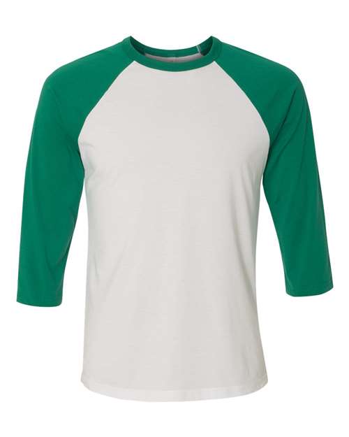 Bella + Canvas 3200 Unisex Three-Quarter Sleeve Baseball Tee