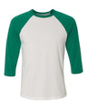Bella + Canvas 3200 Unisex Three-Quarter Sleeve Baseball Tee