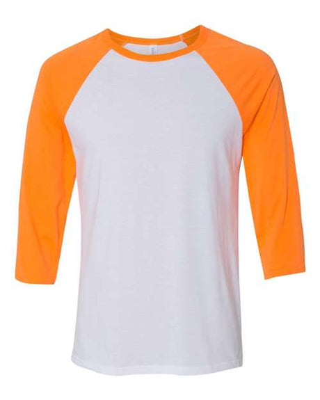 BELLA + CANVAS Unisex Three-Quarter Sleeve Baseball Tee - BELLA + CANVAS 3200