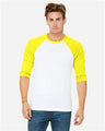 Bella + Canvas 3200 Unisex Three-Quarter Sleeve Baseball Tee