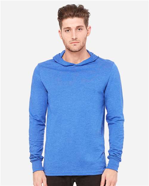 BELLA + CANVAS Unisex Jersey Hooded Long Sleeve Tee - BELLA + CANVAS 3512