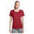 Ladies Heather Contender Scoop Neck Tee DRI-EQUIP X-Small Scarlet Heather