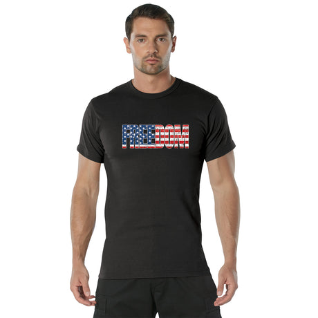 Rothco Freedom US Flag T-Shirt Black Size 2XL