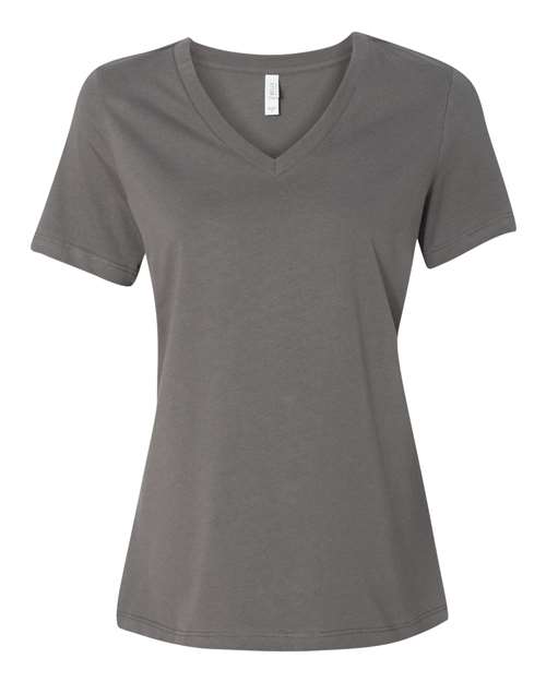 BELLA + CANVAS Women’s Relaxed Jersey V-Neck Tee - BELLA + CANVAS 6405 BELLA + CANVAS Asphalt S