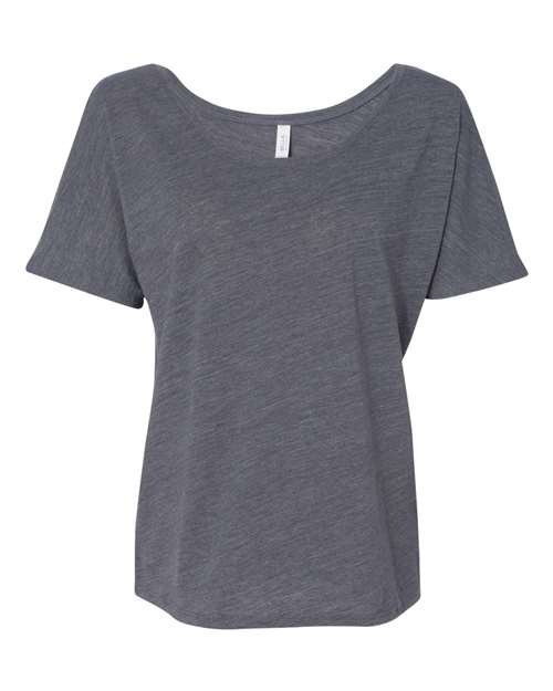 BELLA + CANVAS Women’s Slouchy Tee - BELLA + CANVAS 8816 BELLA + CANVAS Asphalt Slub S