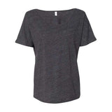 BELLA + CANVAS Women’s Slouchy Tee - BELLA + CANVAS 8816 BELLA + CANVAS Charcoal Black Slub S
