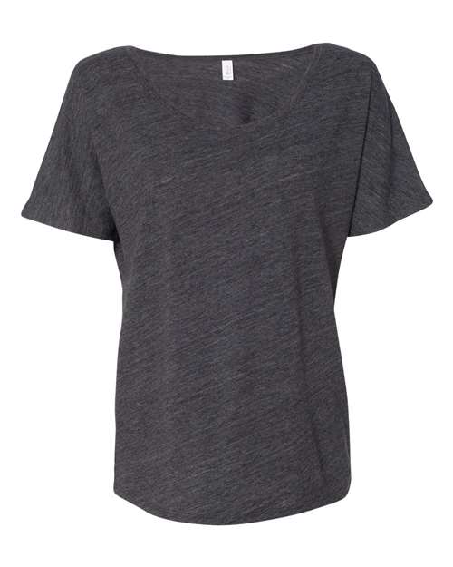 BELLA + CANVAS Women’s Slouchy Tee - BELLA + CANVAS 8816 BELLA + CANVAS Charcoal Black Slub S