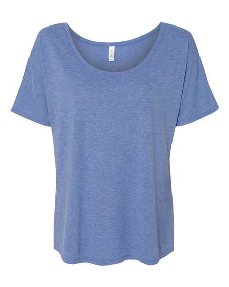 BELLA + CANVAS Women’s Slouchy Tee - BELLA + CANVAS 8816 BELLA + CANVAS Blue Triblend S