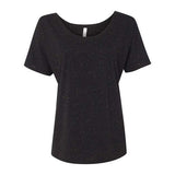 BELLA + CANVAS Women’s Slouchy Tee - BELLA + CANVAS 8816 BELLA + CANVAS Black Speckled S