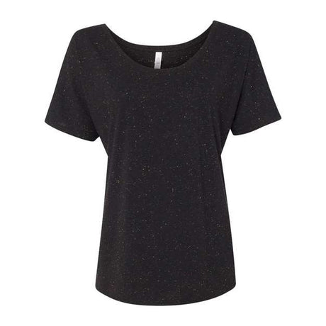 BELLA + CANVAS Women’s Slouchy Tee - BELLA + CANVAS 8816 BELLA + CANVAS Black Speckled S