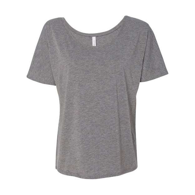 BELLA + CANVAS Women’s Slouchy Tee - BELLA + CANVAS 8816 BELLA + CANVAS Deep Heather Speckled S