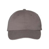 Valucap Bio-Washed Chino Twill Cap - Valucap VC350 Valucap Grey Adjustable