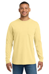 Comfort Colors 4410 Heavyweight Ring Spun Long Sleeve Pocket Tee