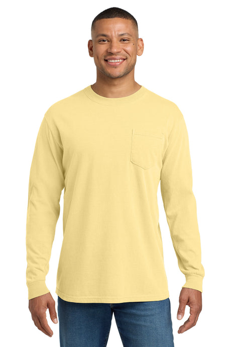 Comfort Colors 4410 Heavyweight Ring Spun Long Sleeve Pocket Tee