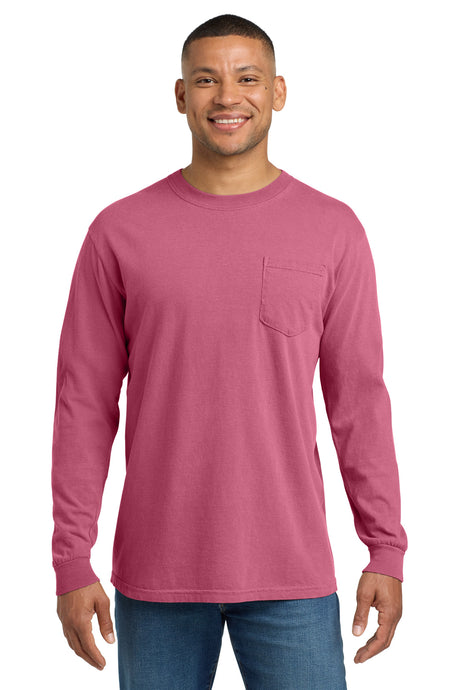 Comfort Colors 4410 Heavyweight Ring Spun Long Sleeve Pocket Tee