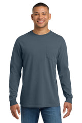 Comfort Colors 4410 Heavyweight Ring Spun Long Sleeve Pocket Tee
