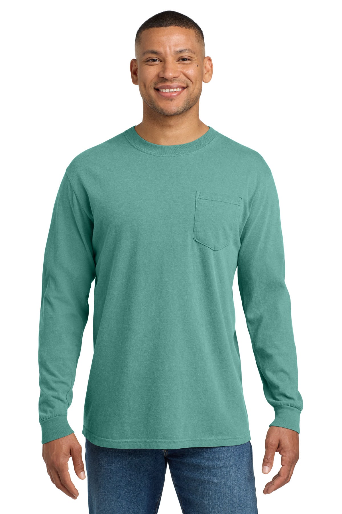 Comfort Colors 4410 Heavyweight Ring Spun Long Sleeve Pocket Tee