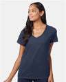 Hanes S04V Women's Perfect-T V-Neck T-Shirt