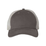 Valucap Contrast-Stitch Mesh-Back Cap - Valucap 3100 Valucap Charcoal/ Stone Adjustable